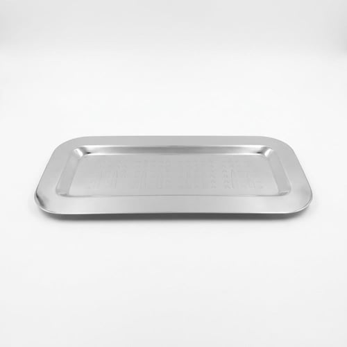 صينية تقديم استيل فضي نجدي