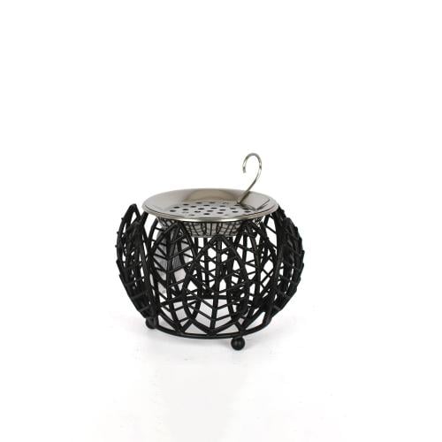 مبخرة معدن اسود ورق شجر