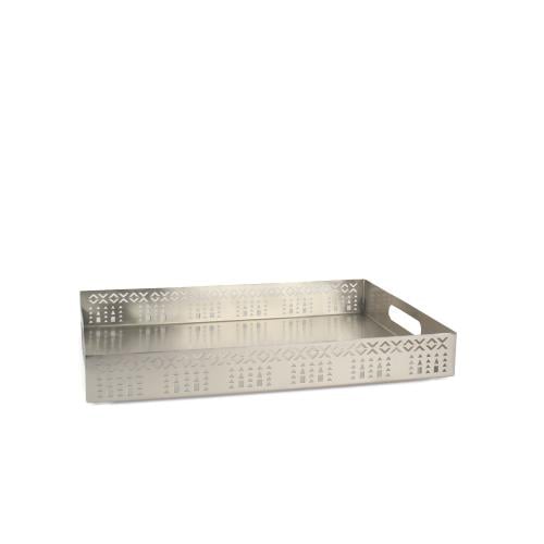 طوفرية تقديم استيل نجدي فضي لامع