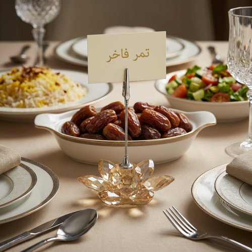 ديكور زجاج مشبك عسلي