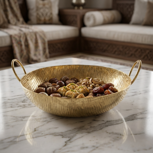 طفرية هندى معدن ذهبى عميق33*9سم