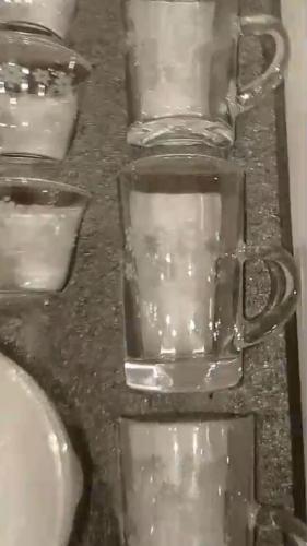 طقم فناجيل وبيلات 18 ح وردة