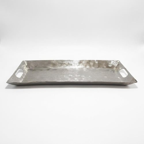 صينية تقديم شيكولاته المونيوم فضي صغير