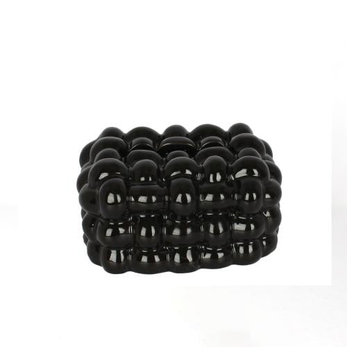 علب مناديل سيراميك اسود