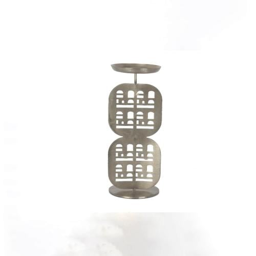 شمعدان معدن فضي