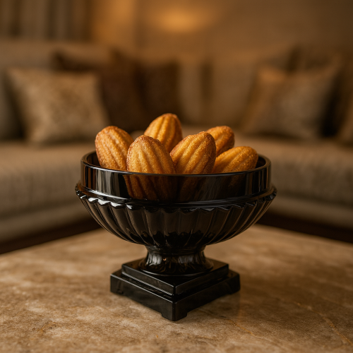 استاند تقديم زجاج بقاعدة رمادي