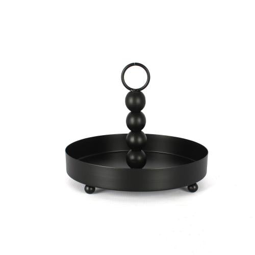 استاند تقديم معدن أسود