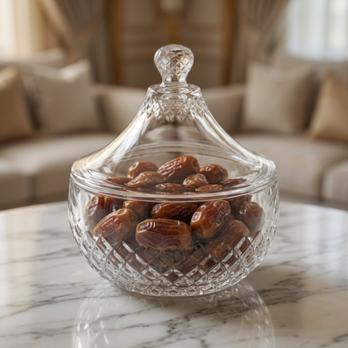 تمرية زجاج تقديم شفاف