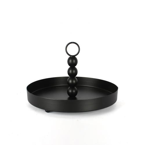 استاند تقديم معدن أسود