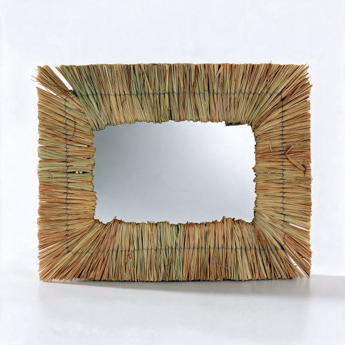 مرآه مستطيل من العشب 60*45 سم