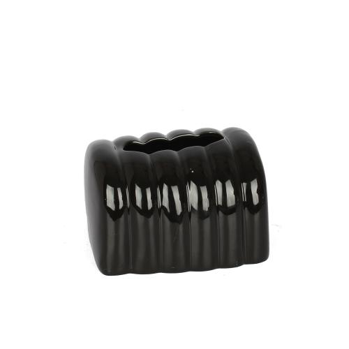 علبة مناديل سيراميك أسود