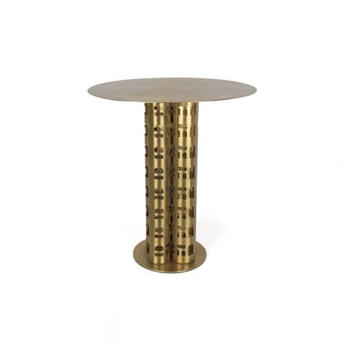 طاولة معدن ذهبي مودرن