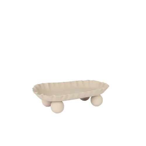 صحن تقديم معدن بيج