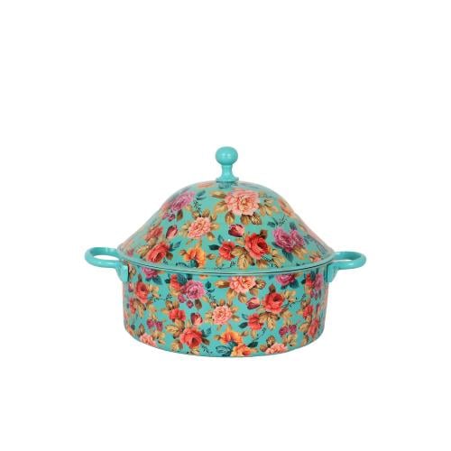 حافظة طعام استيل 2.5 لتر شكل ورد