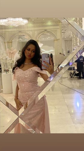 فستان سهرة ترتر