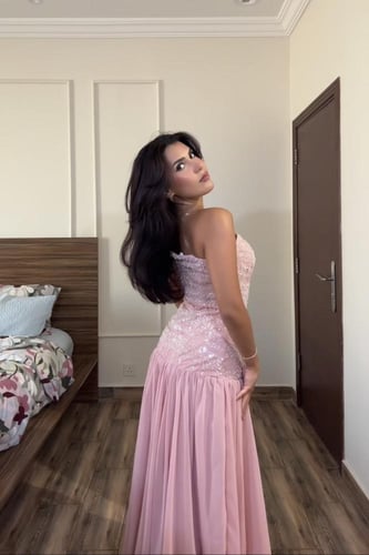 فستان ميمي مع شال