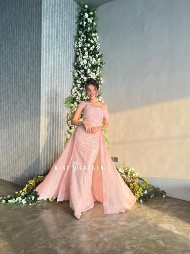 فستان سهرة ترتر