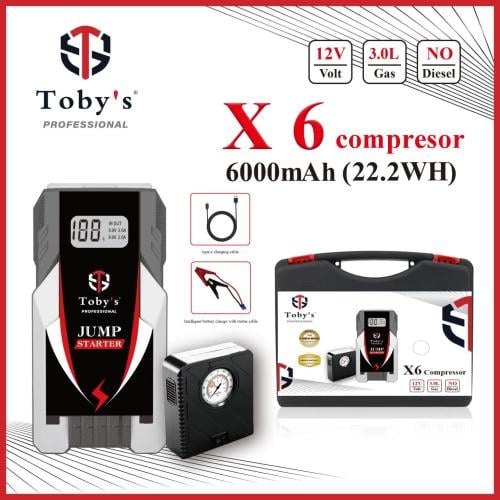 جهاز اشتراك سيارات ومضخة هواء ذكية Toby's X6 Compr...