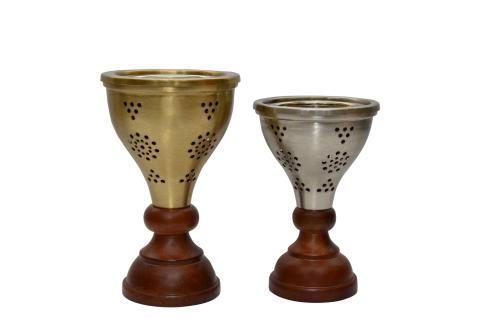 Indian steel incense burner