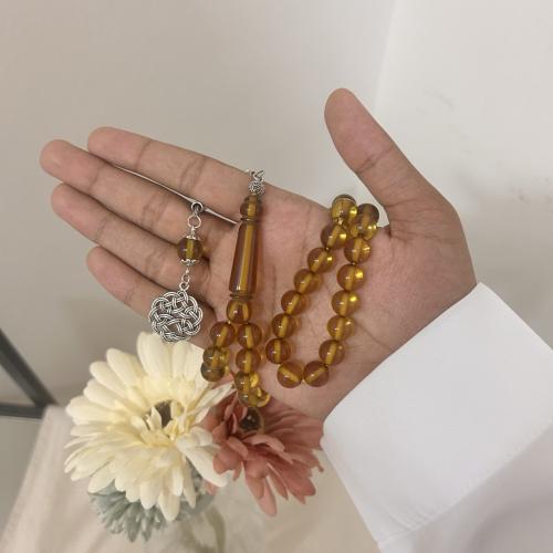 سبحة بكلايت عسلي