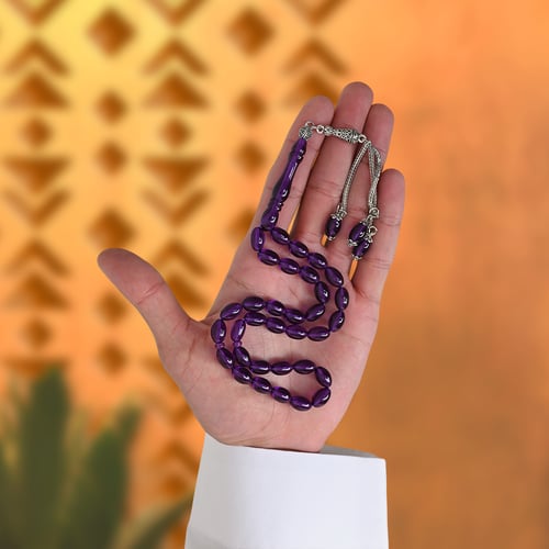 سبحة بكلايت بنفسجي شفاف | نواعم