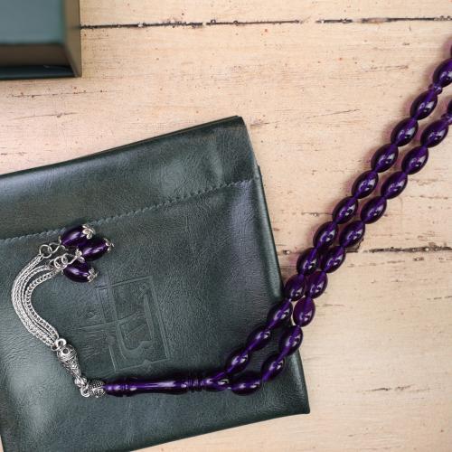 سبحة بكلايت بنفسجي شفاف | نواعم