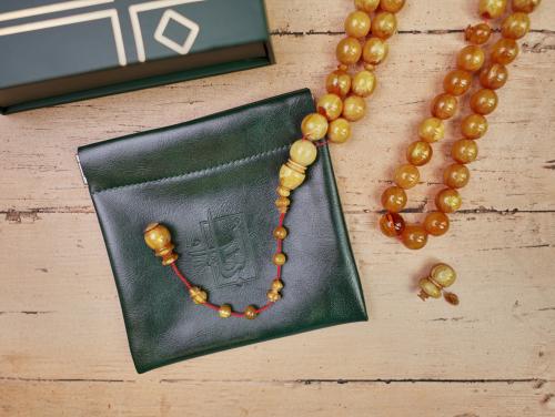 سبحة فاتوران اصفر كموني