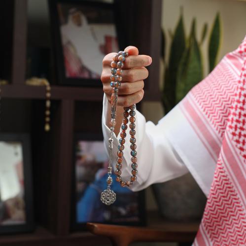 سبحة بكلايت ملتي كلر | طربزونة معدنية