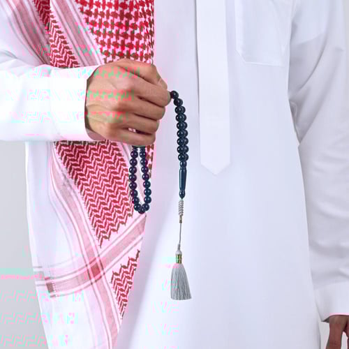 سبحة بكلايت تركواز شفاف | كركوشة تفصال