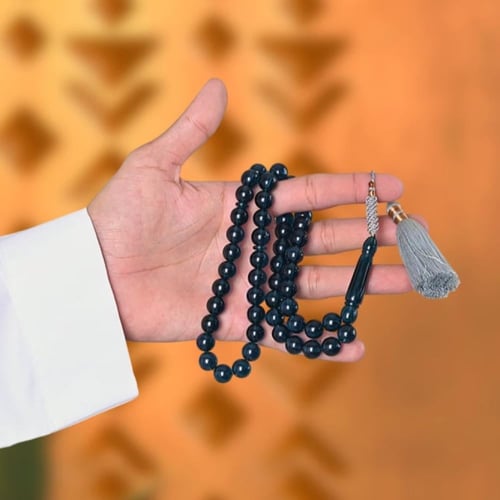 سبحة بكلايت تركواز شفاف | كركوشة تفصال