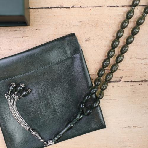 سبحة بكلايت زيتي شفاف | نواعم