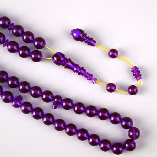 سبحة بكلايت حرباء بنفسجي شفاف