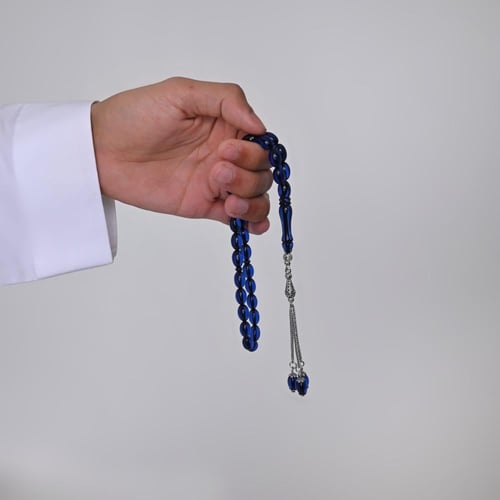 سبحة بكلايت ازرق حرباء شفاف | نواعم