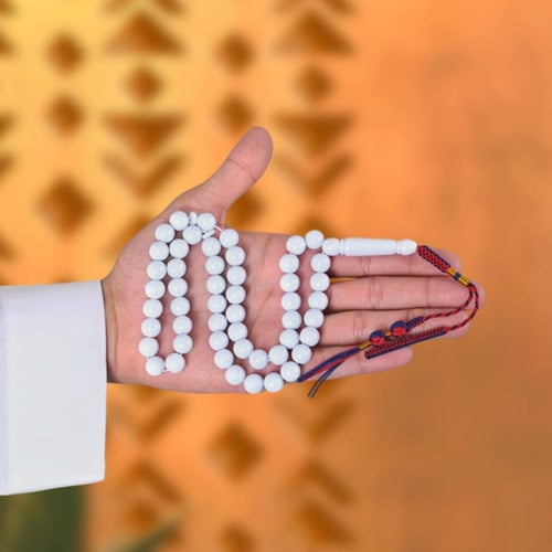 سبحة بكلايت أبيض | كركوشة تفصال