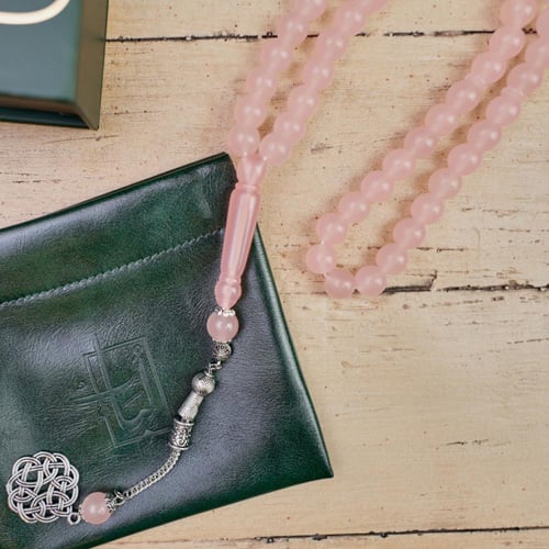 سبحة بكلايت مضيئة وردي | طربزونة معدنية