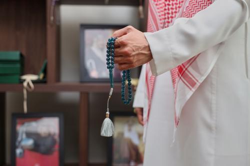 سبحة بكلايت تركواز شفاف | كركوشة تفصال