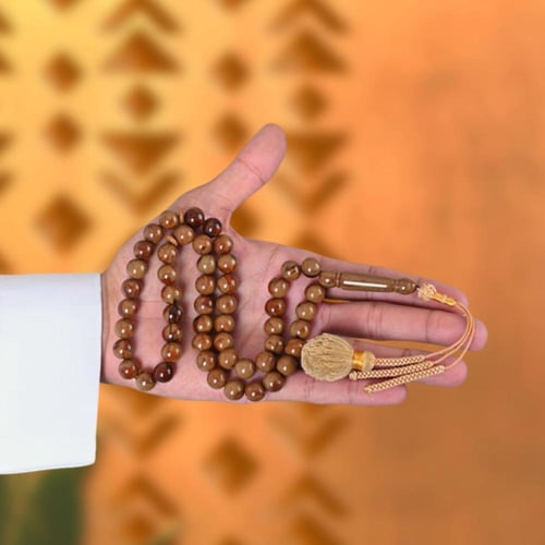 سبحة بكلايت بني معرق | كركوشة تفصال