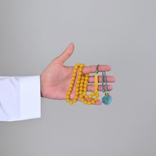 سبحة بكلايت أصفر | كركوشة تفصال