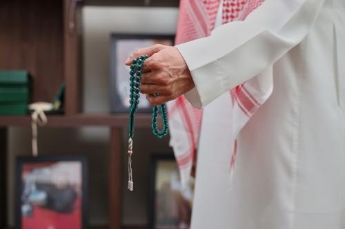 سبحة بكلايت اخضر شفاف | كركوشة تفصال