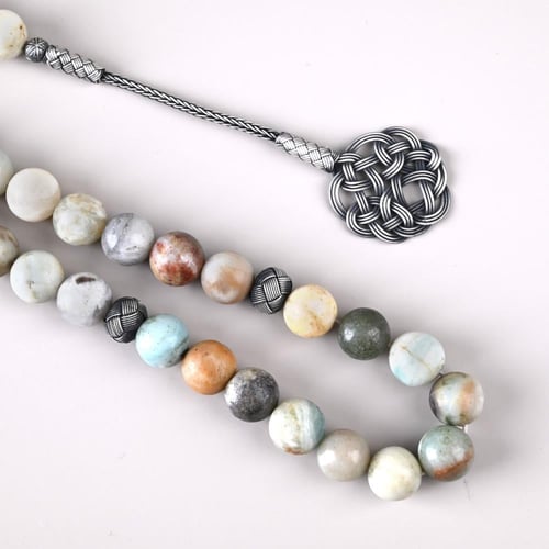 سبحة عقيق هندي مشجر