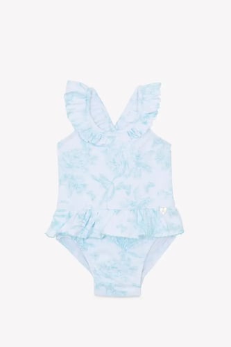 ملابس السباحة ذات الطباعة الخضراء المكونة من قطعة...