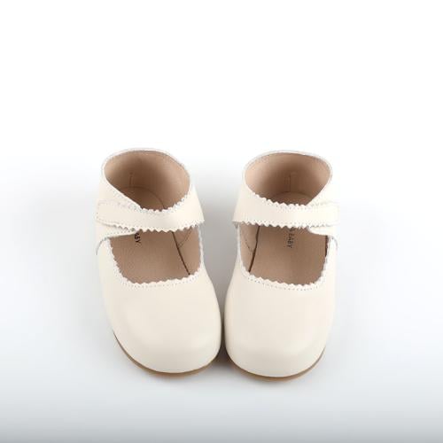 حذاء ماري جين للأطفال باللون الذهبي