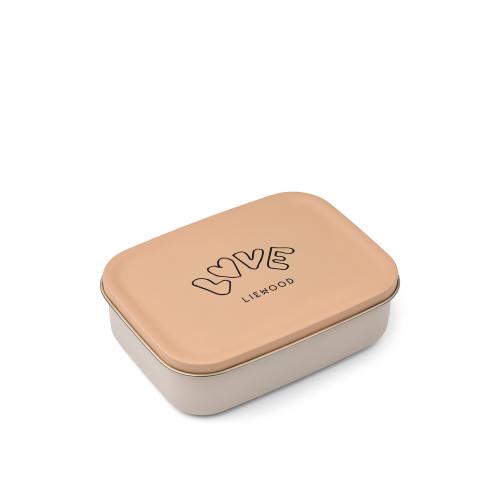 Nina Stainless Steel Lunchbox - Love / Pale Tuscany