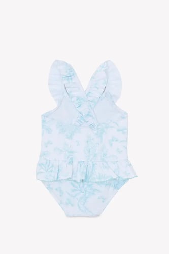 ملابس السباحة ذات الطباعة الخضراء المكونة من قطعة...