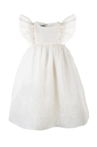 فستان من الأورجانزا المطرزة