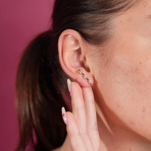 Shiny Sparkling Gold Earrings