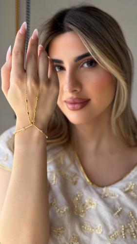 Gold Hand Chain Bracelet