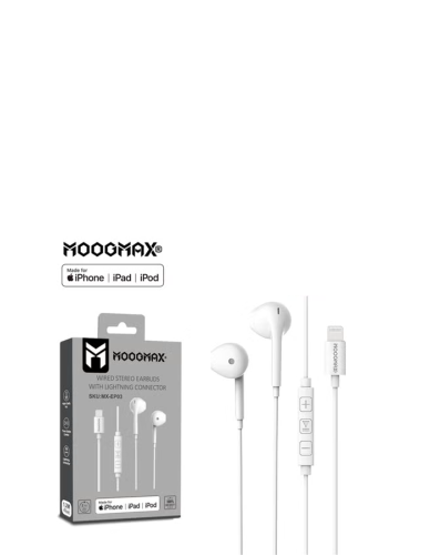 MOOGMAX | سماعة لايتينق ( ايفون ) معتمدة من ابل