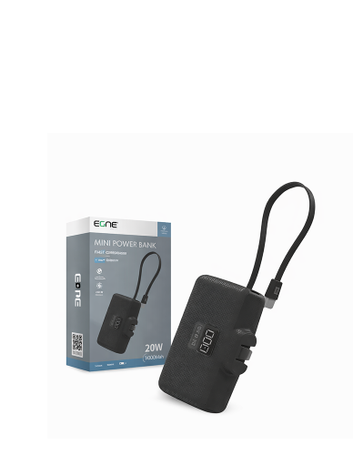 EONE - بطارية 10000mAh ايفون مدمج مع كيبل تايب سي