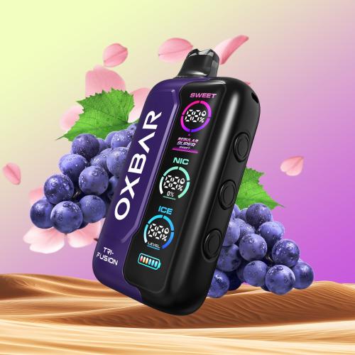 سحبة أوكس بار تي ار اي فيوجن 40K سحبة ساكورا عنب OXBAR TRI-FUSION 40K PUFFS SAKURA GRAPE